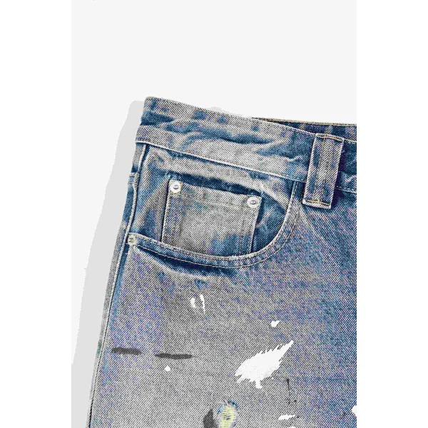 painted jeans